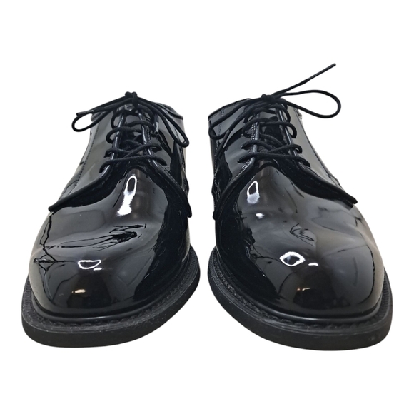 Bates 00941A Black Patent Oxford Dress Shoes Lace Up Round Toe 8.5E Non Marking main image 10
